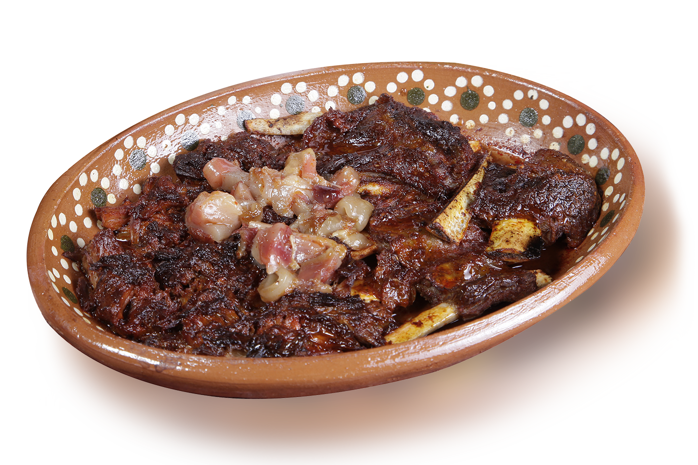 Big plate of birria de chivo